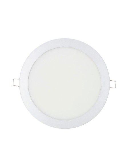 Downlight led empotrable redondo 20 w luz dia 4000 k 1500 lm cromado ø 22,5 cm
