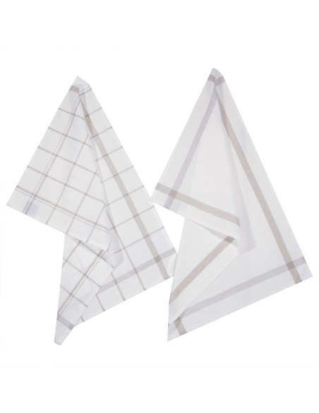 Pack 2 trapos de cocina color gris 45x70cm