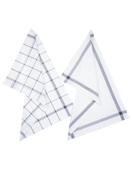 Pack 2 trapos de cocina modelo cuadros azules 45x70cm