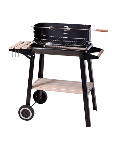 Barbacoa rectangular de carbon 54x34x6.5cm
