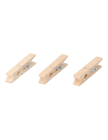 24 pinzas de madera 7 cm