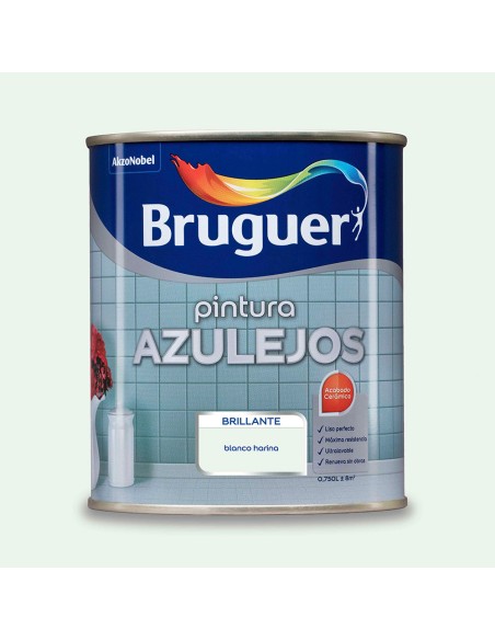 Pintura azulejos blanco harina brillante 0,75 l
