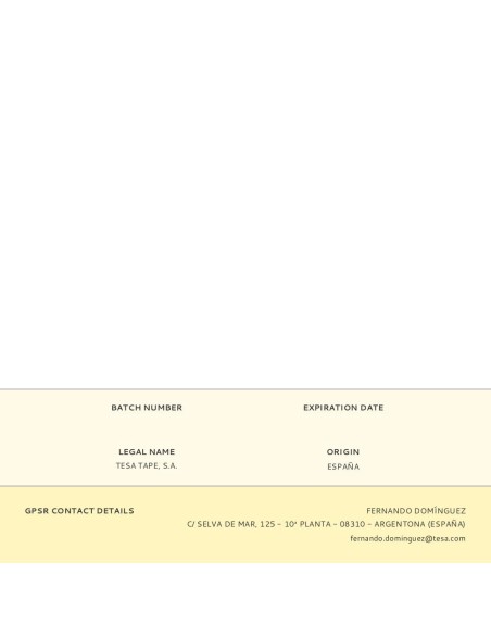 Cinta universal blanca 25m x 50mm 56388 tesa