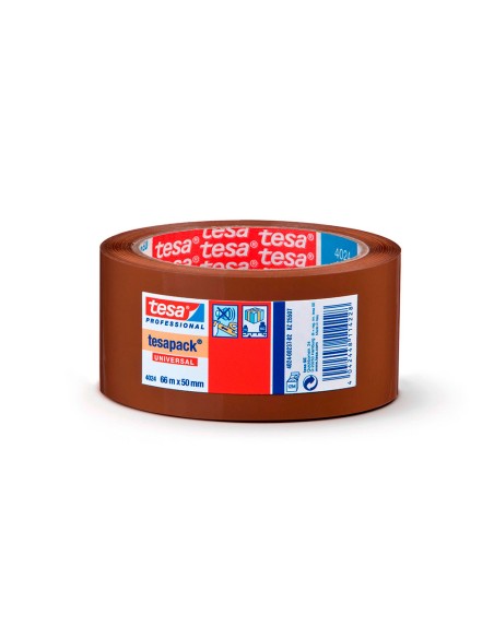 Cinta de embalar poliolefina marron 66m x 50mm 4024 tesa