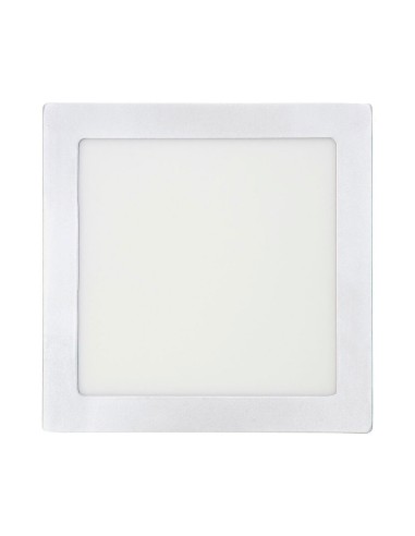 Downlight led superficie cuadrado cromado 20 w...