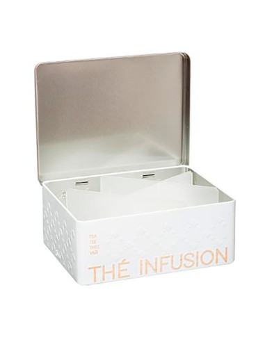 Caja metalica para infusiones para 100 unid....