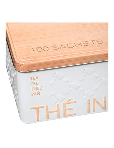 Caja metalica para infusiones para 100 unid. modelo scandi nature