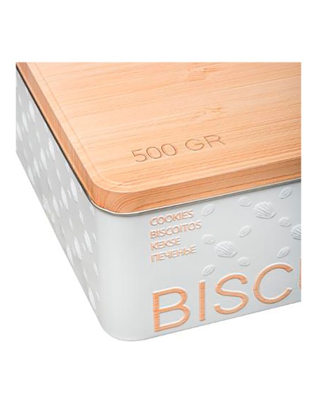 Caja metalica para galletas 500g modelo scandi nature
