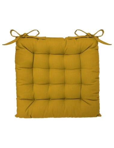 Cojin para silla color mostaza 38x38cm