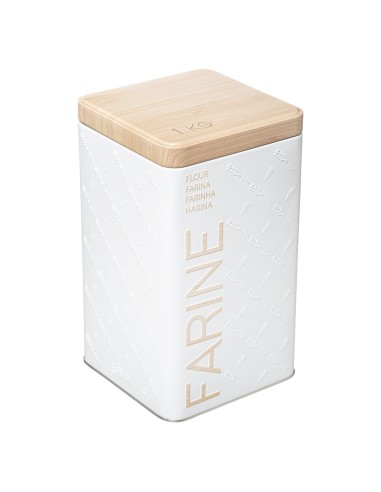 Caja metalica para harina 1kg modelo scandi nature