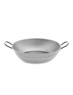 Sarten honda pulida con asas ø38 cm