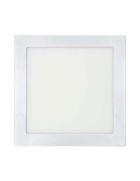 Downlight led superficie cuadrado blanco 20 w 1500 lm 6400 k luz fria 22 x 22 x 3,5 cm