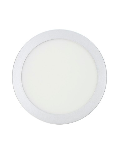 Downlight led superficie redondo cromado 20 w...