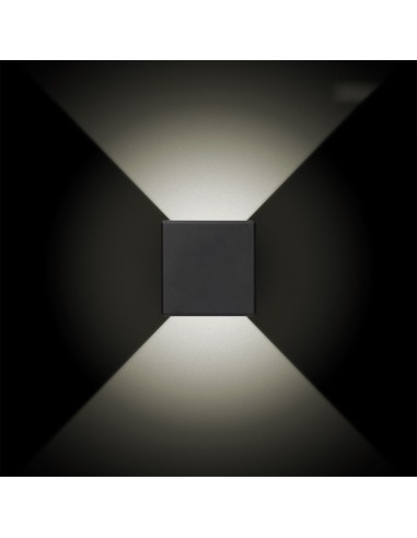 Aplique led cuadrado con 2 proyecciones 3 w 237...