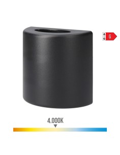 Aplique led ovalado 3 w 60 lm 4000 k luz dia ip54 12 x 12 x 6 cm