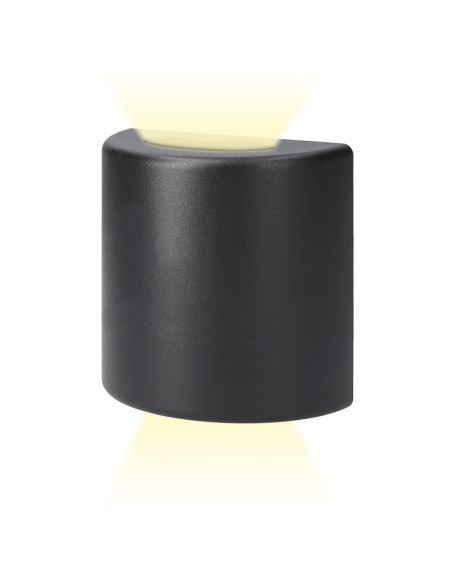 Aplique led ovalado 3 w 60 lm 4000 k luz dia ip54 12 x 12 x 6 cm