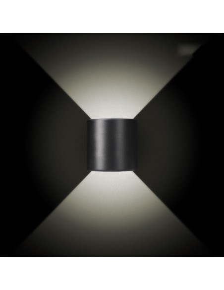 Aplique led ovalado 3 w 60 lm 4000 k luz dia ip54 12 x 12 x 6 cm