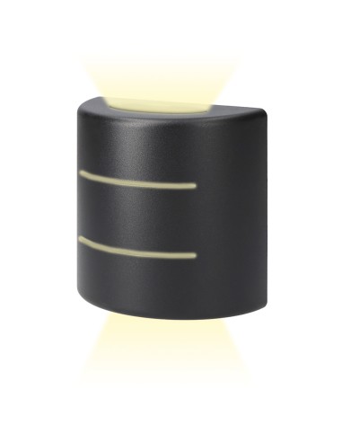 Aplique led ovalado con rayas 6 w 516 lm 4000 k...