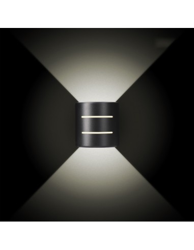 Aplique led ovalado con rayas 6 w 516 lm 4000 k...