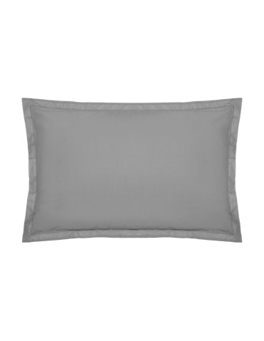 Funda de almohada color gris 70 x 50 cm