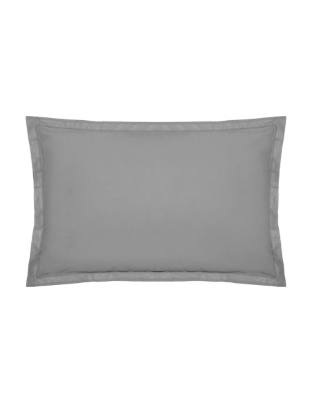 Funda de almohada color gris 70 x 50 cm