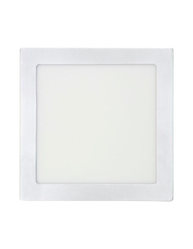 Downlight led superficie cuadrado cromado 20 w...