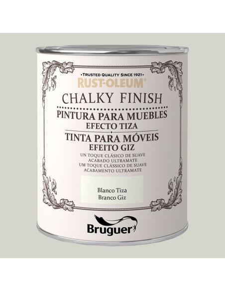 Rust-oleum chalky finish muebles blanco tiza 0,125l 5397508 bruguer