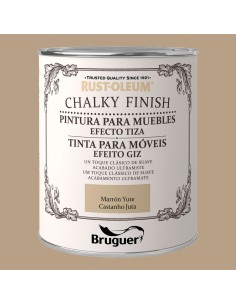 Rust-oleum chalky finish muebles marron yute 0,750l 5397544 bruguer