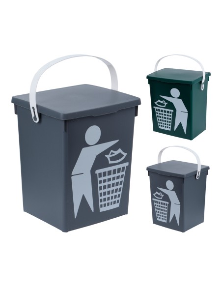 Papelera colores surtidos 19,5 x 17 x 23,5 cm 5 l