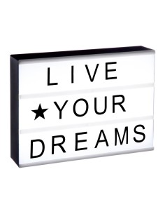 Caja de mensajes luminosos 30 x 22 x5.5 cm a pilas