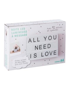 Caja de mensajes luminosos 30 x 22 x5.5 cm a pilas 2