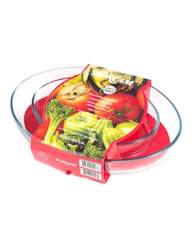 Set 2 bandejas ovaladas para horno