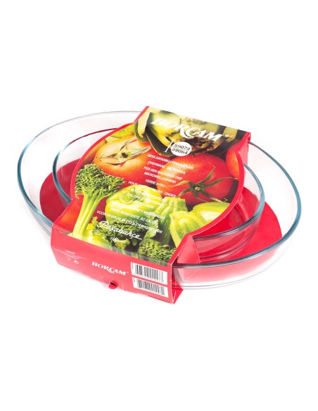 Set 2 bandejas ovaladas para horno