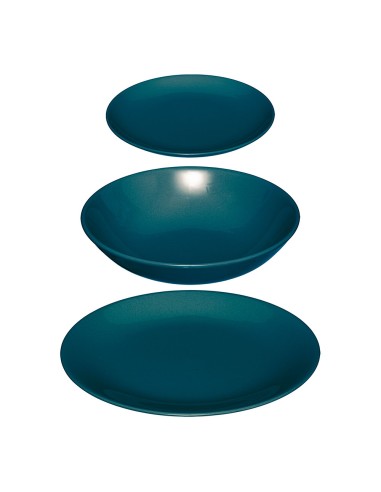 Vajilla 18 piezas color azul