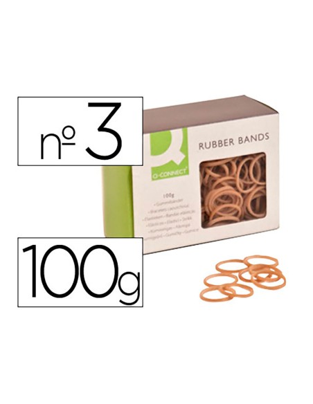 Gomillas elásticas 100 g n°3 30 x 2 mm