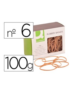 Gomillas elásticas 100 g n°6 60 x 2 mm