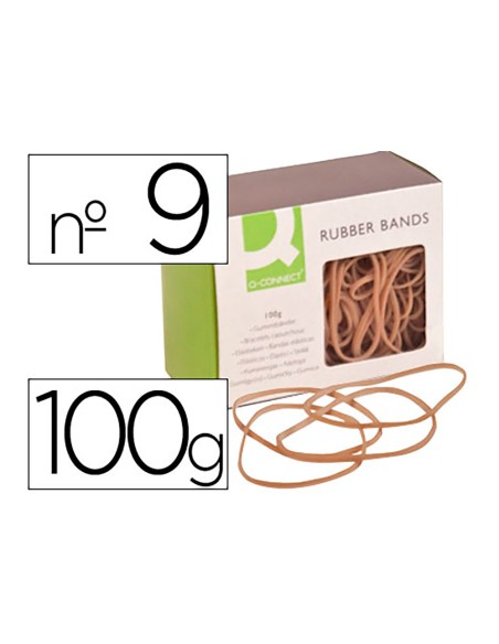 Gomillas elásticas 100 g n°9 90 x 2 mm