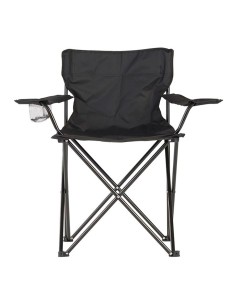 Silla plegable de camping 80x83,5x51cm color negro 2