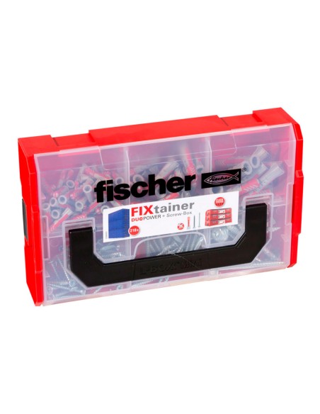 Tacos duopower 6/8/10 + tornillos, maletin fixtainer 210 uds