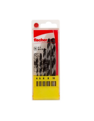Pack 5 brocas percusion e ø4/5/6/8/10 mm