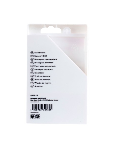 Pack 8 brocas percusion s ø3/4/5/6/7/8/9/10mm 543027 fischer