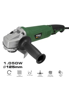 Amoladora electrica ø125 mm 1050w 22,8 x 35,5 cm