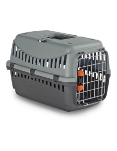 Transportin travel puerta metalica con cierre de seguridad con normativa iata 48 x 32 x 31 cm