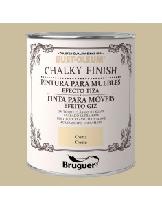 Rust-oleum chalky finish muebles crema 0,750l 5397512 bruguer