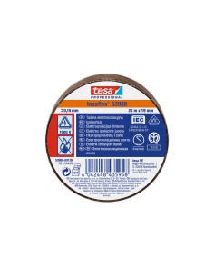 Cinta aislante homologada marron 20 m x 19 mm