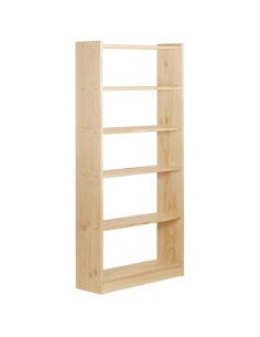 Libreria gala 6 baldas de 80cm pino macizo 79,6x25x184,7cm astigarraga