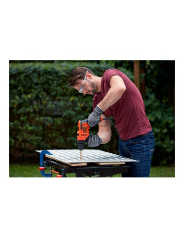 Taladro percutor 500w beh200-qs black+decker