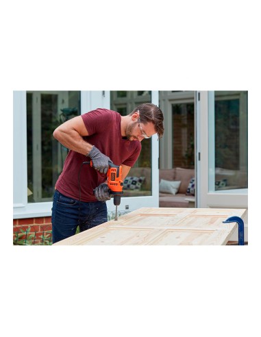 Taladro percutor 500w beh200-qs black+decker
