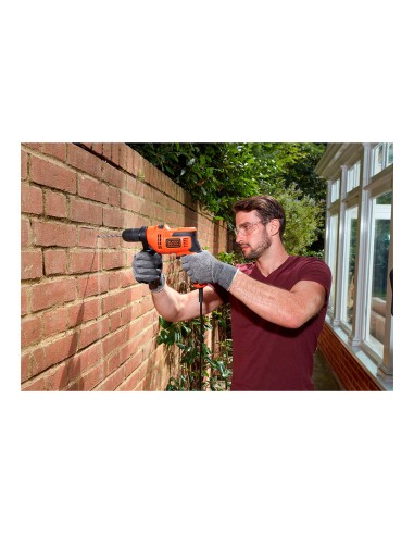 Taladro percutor 500w beh200-qs black+decker