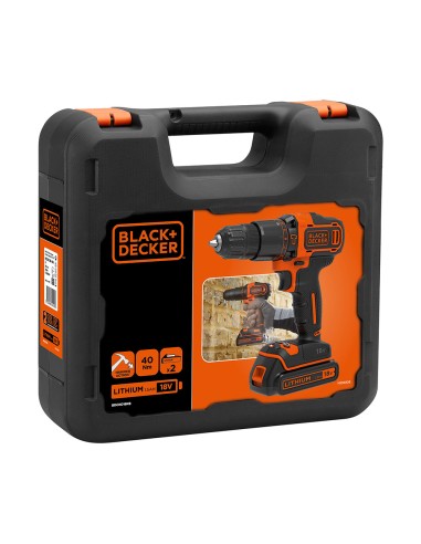 Taladro percutor 18v bdchd18kb-qw black+decker